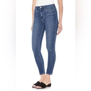 Joe’s Jeans Charlie Braid High Waist Ankle Skinny Jeans